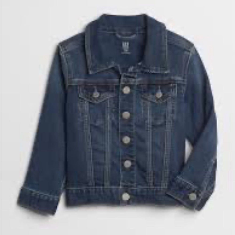 Denim Jacket with Button Closure
